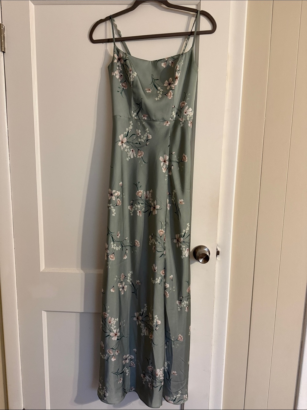 Birdy Grey Sage Green Floral Maxi Dress